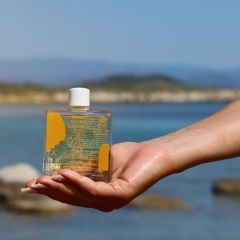 Etheleo Keros Body Sunscreen Oil SPF10 100ml - Image 2