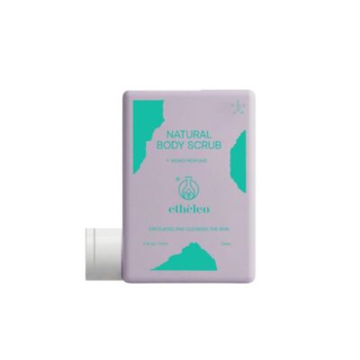 Etheleo Natural Body Scrub Monoi 250ml με ανθόνερο λεβάντας.