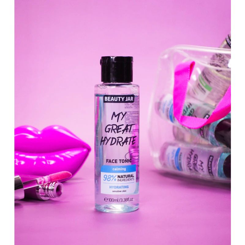 Ενυδατικό toner προσώπου Beauty Jar My Great Hydrate με εκχύλισμα αγγουριού και υαλουρονικό οξύ.