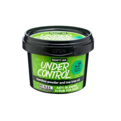 Scrub προσώπου Beauty Jar Under Control με Tea Tree και Bamboo για λιπαρές επιδερμίδες.
