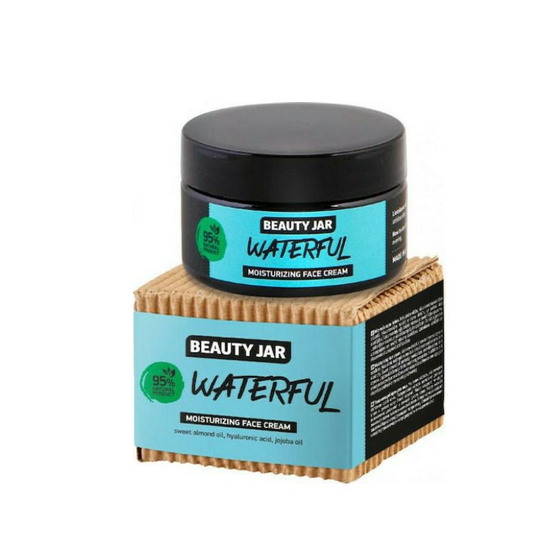 Ενυδατική κρέμα ημέρας Beauty Jar Waterful με υαλουρονικό οξύ και έλαιο jojoba.
