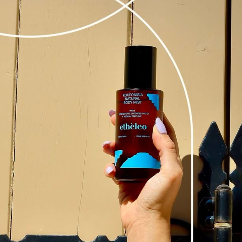 Etheleo Koufonisia Natural Body Mist 100ml με άρωμα Αιγαίου και ανθόνερο λεβάντας.