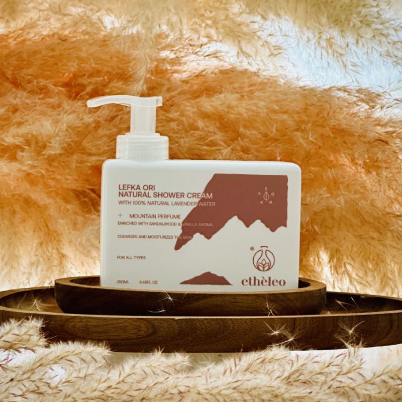 Etheleo Lefka Ori Natural Shower Cream 250 ML - Image 2
