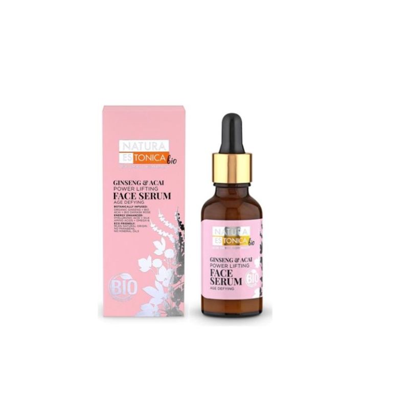 Natura Estonica Ginseng & Acai Αντιγηραντικός Ορός Προσώπου 30ml για σύσφιξη και ανάπλαση.