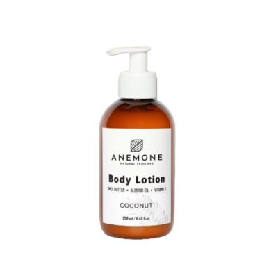 Anemone Body Lotion Καρύδα 250ml για βαθιά ενυδάτωση σώματος.