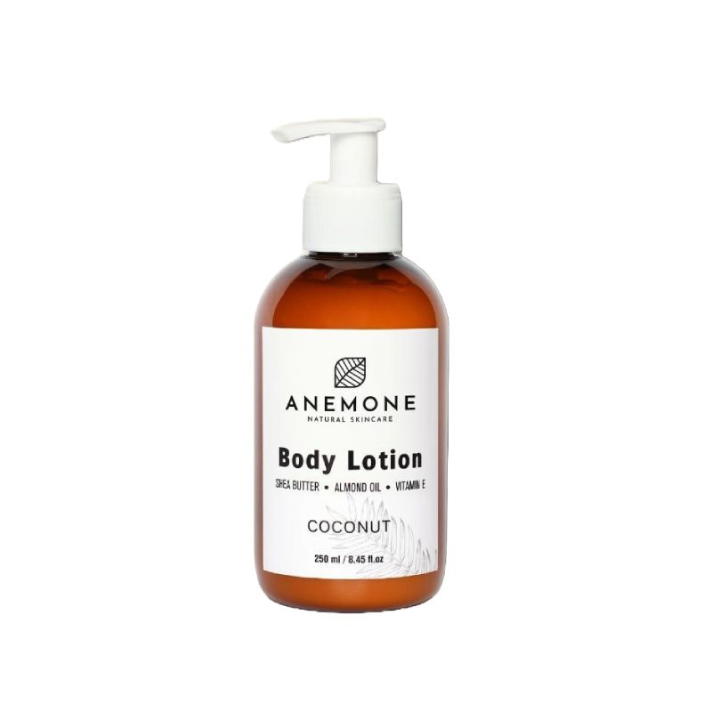 Anemone Body Lotion Καρύδα 250ml για βαθιά ενυδάτωση σώματος.