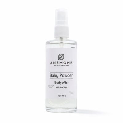 Anemone Body Mist Πούδρα 100ml ενυδατικό αρωματικό σπρέι σώματος με αλόη και ανθόνερο δεντρολίβανου.