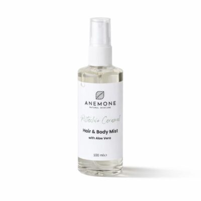 Anemone Hair & Body Mist Φυστίκι Καραμέλα 100ml αρωματικό σπρέι με αλόη βέρα για φρεσκάδα.