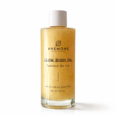 Anemone Lumiere de Vie Glow Body Oil 100ml ξηρό ιριδίζον λάδι σώματος για θρέψη και φυσική λάμψη.