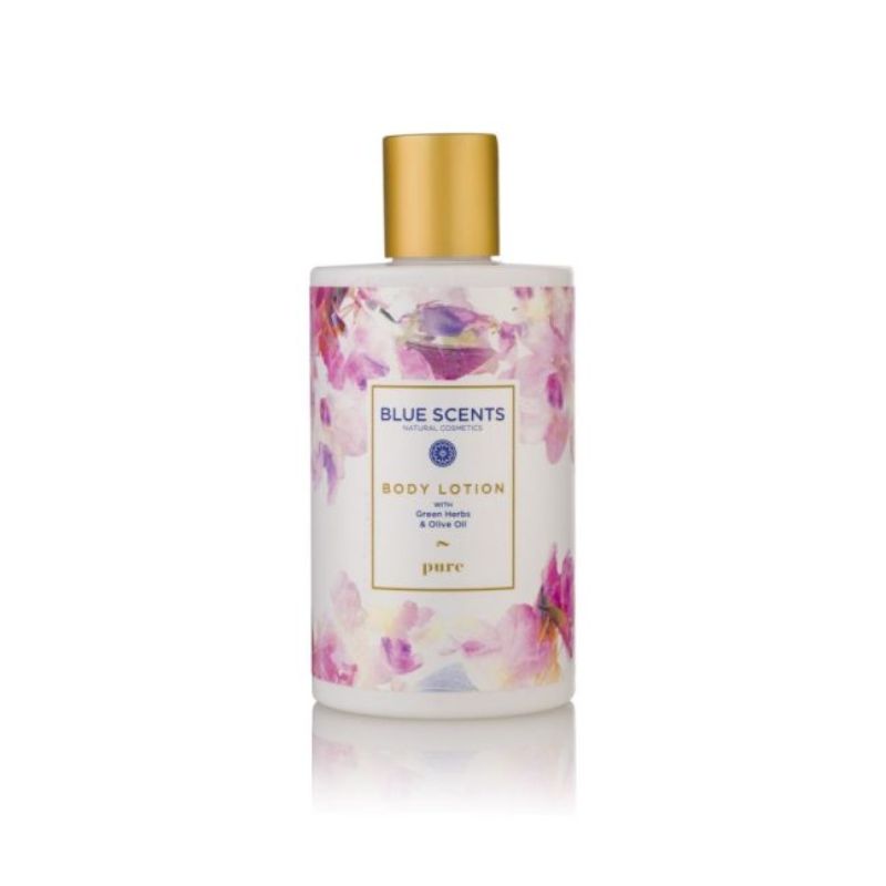 Blue Scents Body Lotion Pure 300ml με λάδι αβοκάντο και οργανικό ελαιόλαδο.