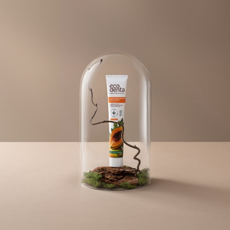 Ecodenta Βιολογική Οδοντόκρεμα Λεύκανσης Παπάγια 75ml - Image 2