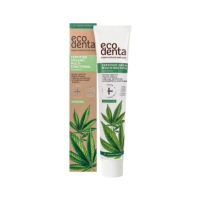 Ecodenta Οδοντόκρεμα Κάνναβης Βιολογική 75ml φυσική οδοντόκρεμα χωρίς φθόριο.