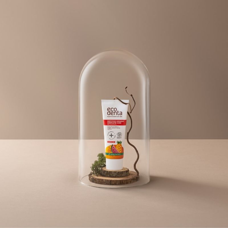 Ecodenta Παιδική Οδοντόκρεμα Φρούτα 75ml βιολογική οδοντόκρεμα με αλόη βέρα για παιδιά.