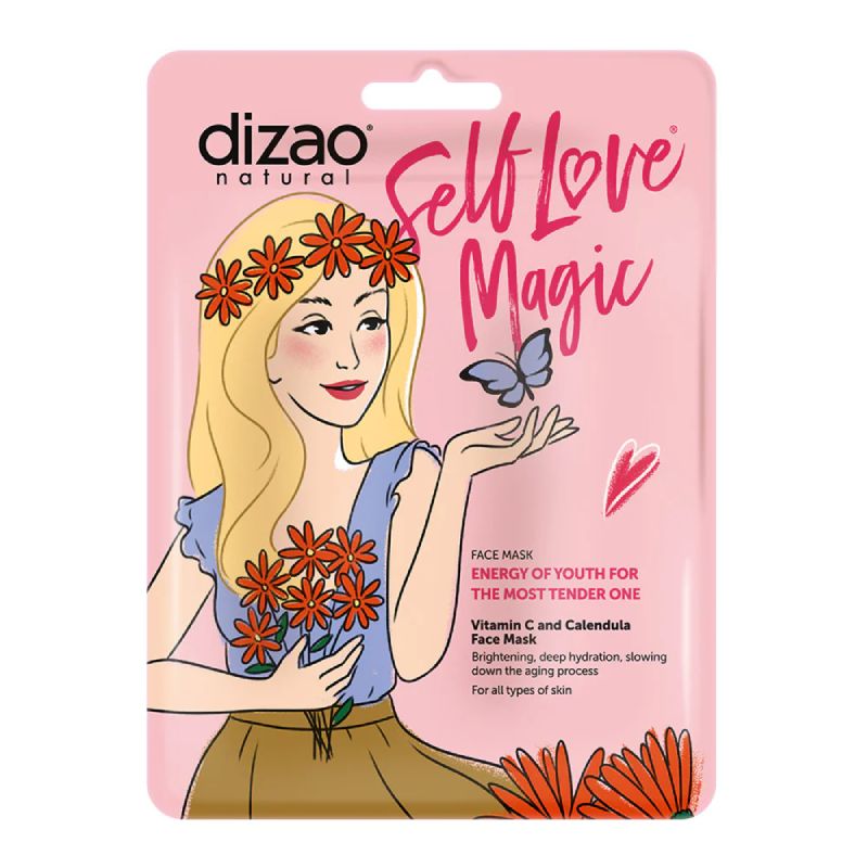 Dizao Love Self Magic Κολλαγόνο και Peptide V-Lifting Μάσκα 3D προσώπου και πηγουνιού για βαθιά ενυδάτωση και ματ αποτέλεσμα.