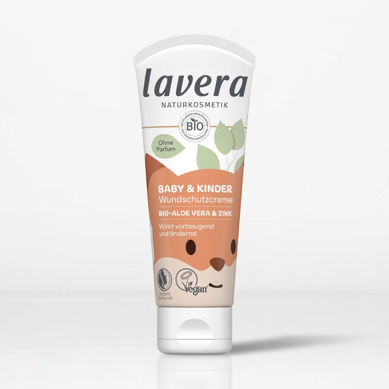 Lavera Κρέμα Αλλαγής Πάνας 75ml για προστασία από συγκάματα με βιολογική αλόη βέρα και ψευδάργυρο.