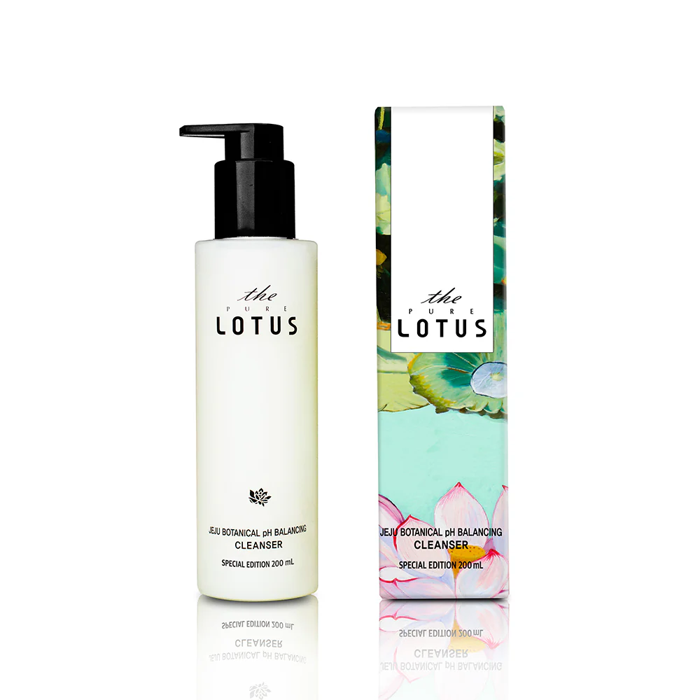 The Pure Lotus Jeju Botanical pH Balancing Cleanser απαλό τζελ καθαρισμού προσώπου χαμηλού pH με βοτανικά εκχυλίσματα Τζέτζου.