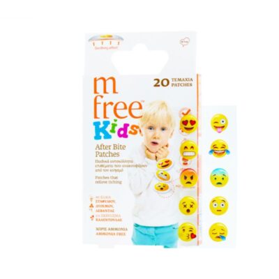 M-FREE After Bite Kids Patches καταπραϋντικά παιδικά αυτοκόλλητα επιθέματα για μετά το τσίμπημα με καλέντουλα και ξανθόξυλο.