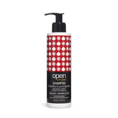 Open Cosmetics Σαμπουάν για Βαμμένα Ξηρά και Ταλαιπωρημένα Μαλλιά με εκχυλίσματα ηλίανθου ροδιού αλόης και ελαίου αργκάν.