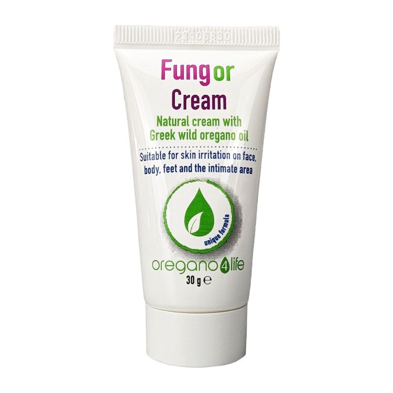 Oregano4Life Fungor Cream προστατευτική κρέμα προσώπου και σώματος με άγριο ελληνικό ριγανέλαιο, ψευδάργυρο και πρεβιοτικά.