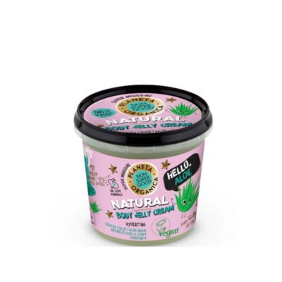 Planeta Organica Skin Super Good Hello Aloe κρέμα-τζελ σώματος με οργανικό χυμό αλόης έλαιο αβοκάντο και λίτσι.