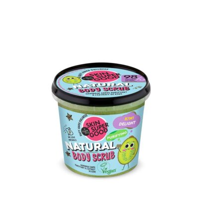 Organic Shop Body Scrub Kiwi Delight απολεπιστικό σώματος Skin Super Good με οργανικό εκχύλισμα ακτινιδίου και φυσικούς κόκκους απολέπισης.
