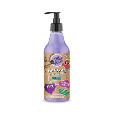 Organic Shop Moisture Boost αφρόλουτρο σώματος Skin Super Good με βατόμουρο σύκο και βιταμίνη Ε για βαθιά ενυδάτωση.