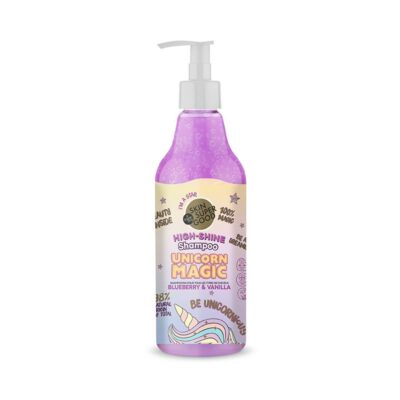 Organic Shop Shampoo Unicorn Magic σαμπουάν για λάμψη Skin Super Good με εκχύλισμα μύρτιλου και βανίλιας.