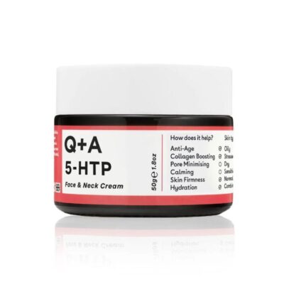 Q+A 5-HTP Κρέμα για Πρόσωπο και Λαιμό 50gr αντιγηραντική κρέμα σύσφιξης με σπόρους Griffonia.