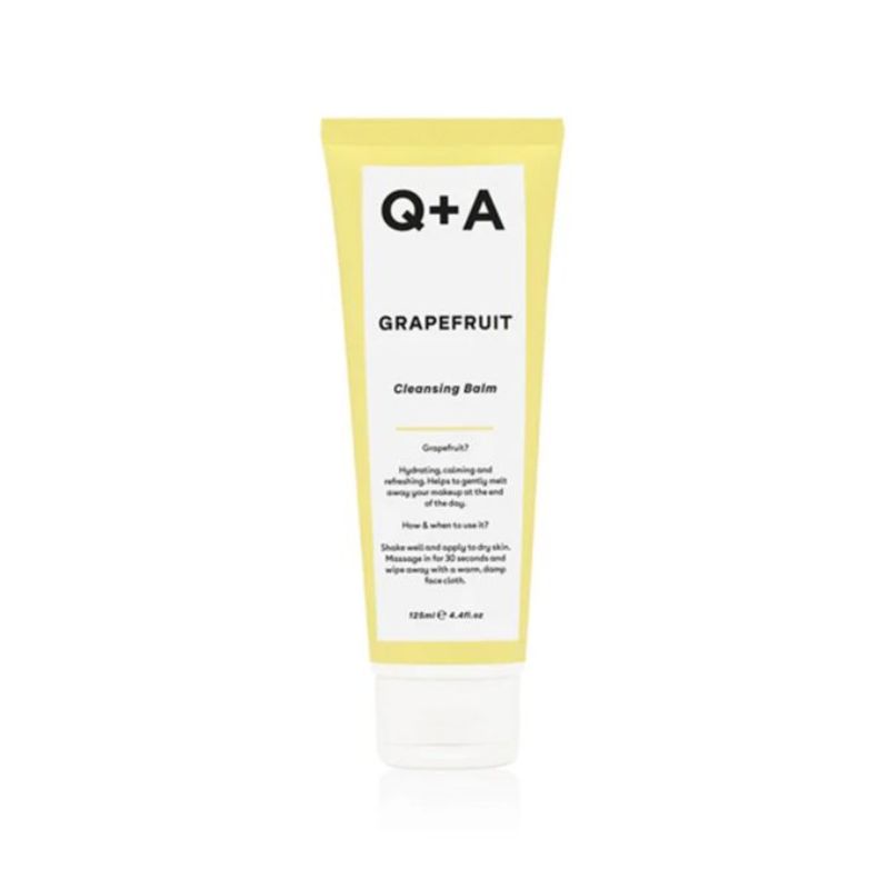 Q+A Grapefruit Cleansing Balm Καθαρισμού 125ml με βούτυρο κακάο και σκουαλένιο.