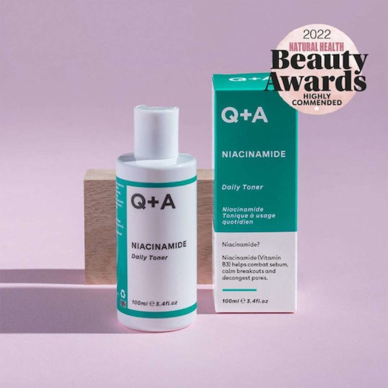 Q+A Niacinamide Daily Toner 100ml καθημερινό τονωτικό τόνερ προσώπου με νιασιναμίδη.