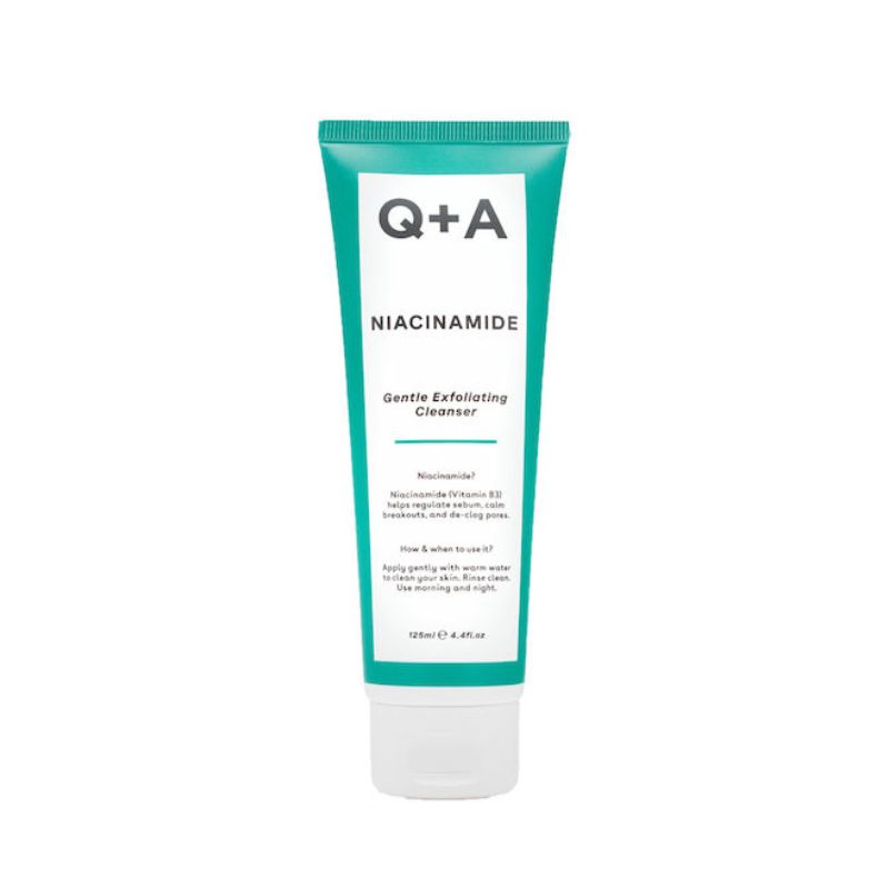 Q+A Niacinamide Gel Καθαρισμού Προσώπου 125ml για εξισορρόπηση λιπαρότητας και ακμή.