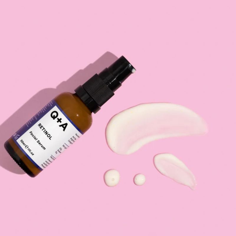 Q+A Retinol Serum 30ml αντιγηραντικός ορός νυκτός με ρετινόλη 0.2%.