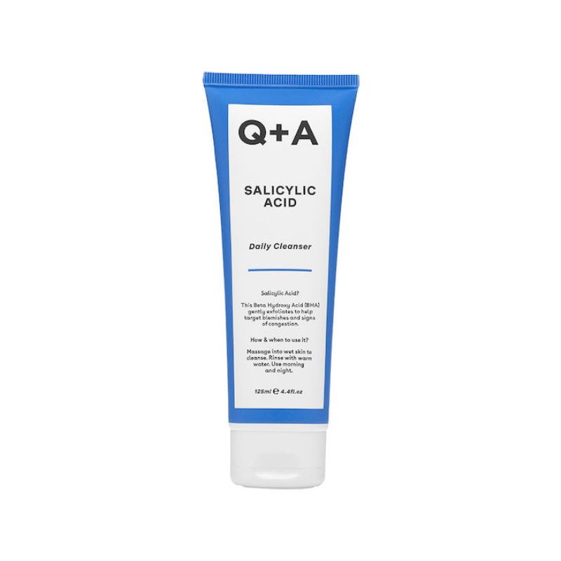Q+A Salicylic Acid Cleanser 125ml απαλό καθαριστικό προσώπου με σαλικυλικό οξύ κατά των ατελειών.