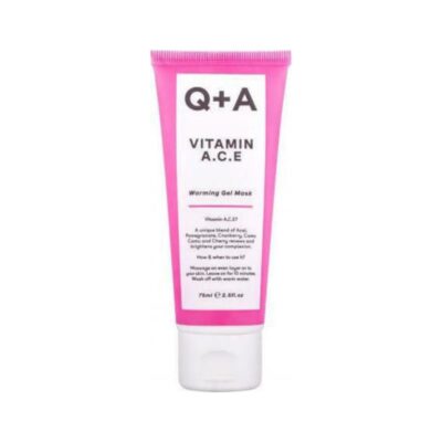 Q+A Vitamin A.C.E Warming Gel Mask 75ml θερμαντική μάσκα προσώπου με superfoods.