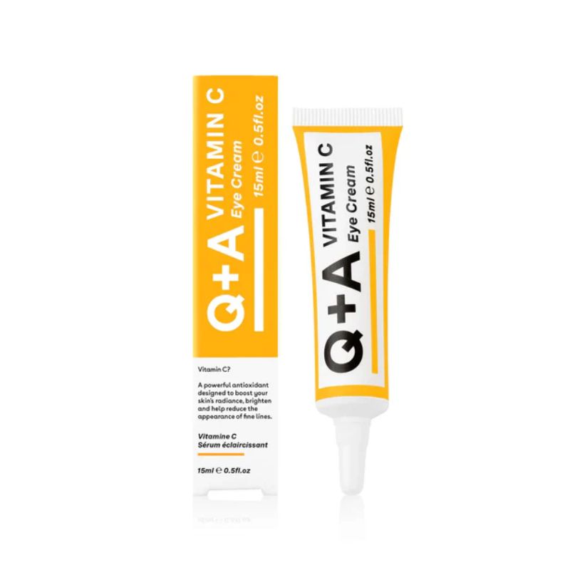 Q+A Vitamin C Eye Cream 15ml ενυδατική κρέμα ματιών για λάμψη με βιταμίνη C.