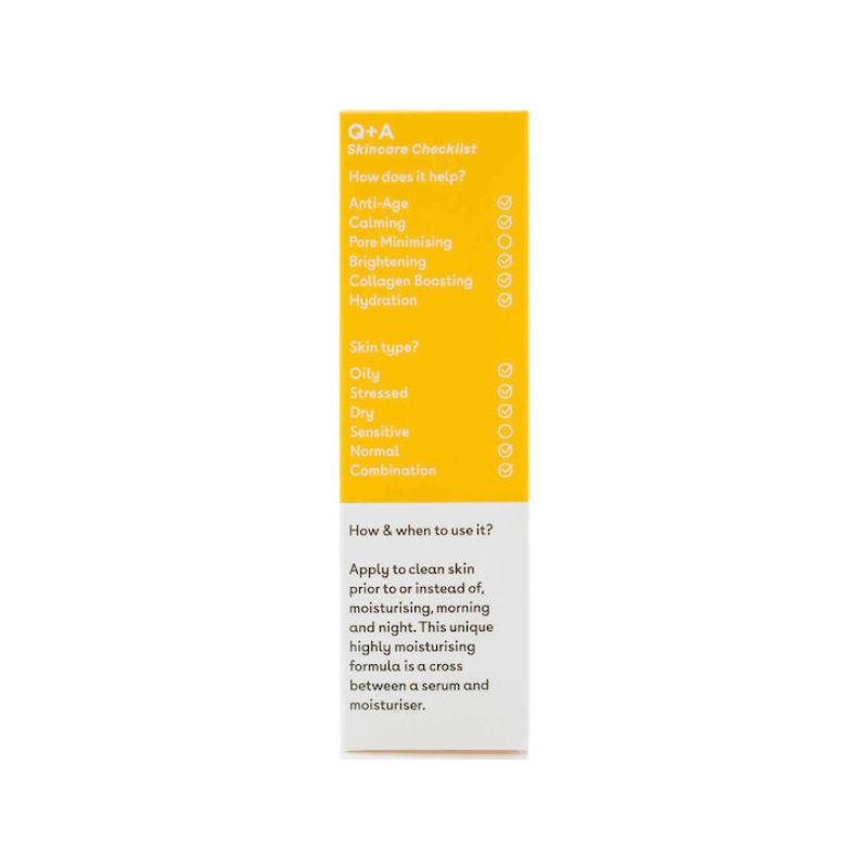 Q+A Vitamin C Serum 30ml αντιοξειδωτικός ορός προσώπου για λάμψη με βιταμίνη C.