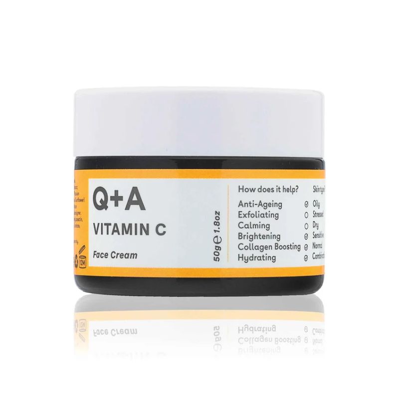 Q+A Vitamin C Radiance Face Cream 50gr αντιοξειδωτική κρέμα προσώπου για λάμψη με βιταμίνη C.