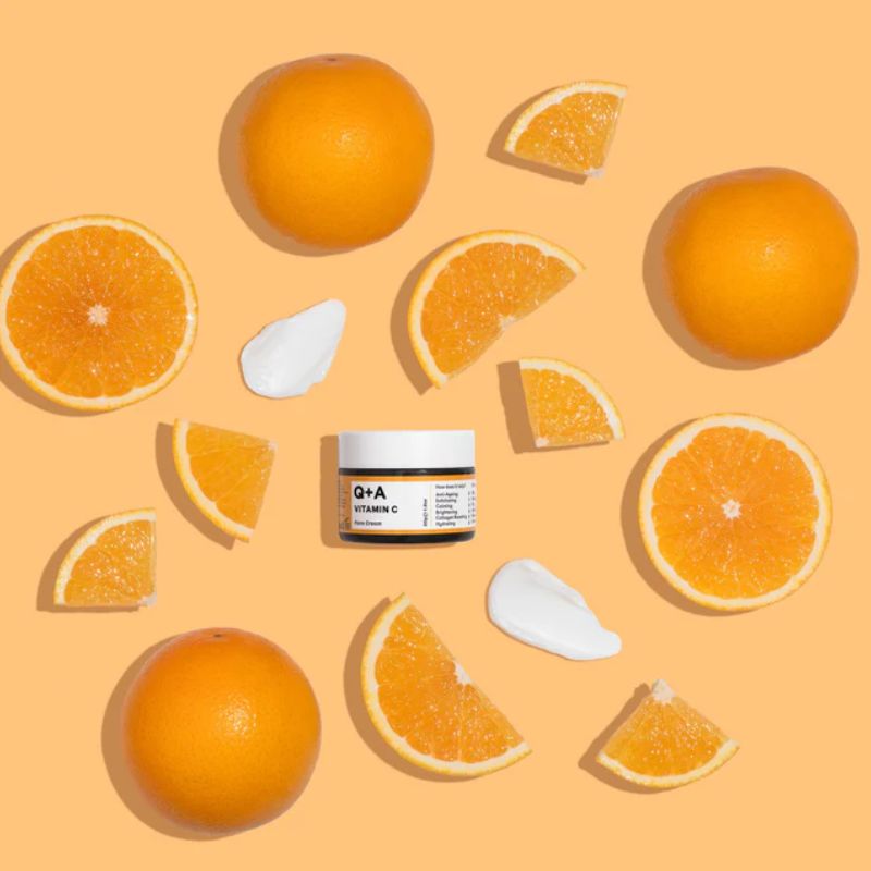 Q+A Vitamin C Radiance Face Cream 50gr αντιοξειδωτική κρέμα προσώπου για λάμψη με βιταμίνη C.