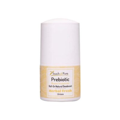 Touch of Pure Roll-On Αποσμητικό Herbal Fresh 60ml φυσικό unisex αποσμητικό με στυπτηρία και πρεβιοτικά.