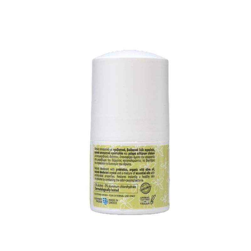 Touch of Pure Roll-On Αποσμητικό Neroli Fresh 60ml φυσικό unisex αποσμητικό με στυπτηρία και πρεβιοτικά.