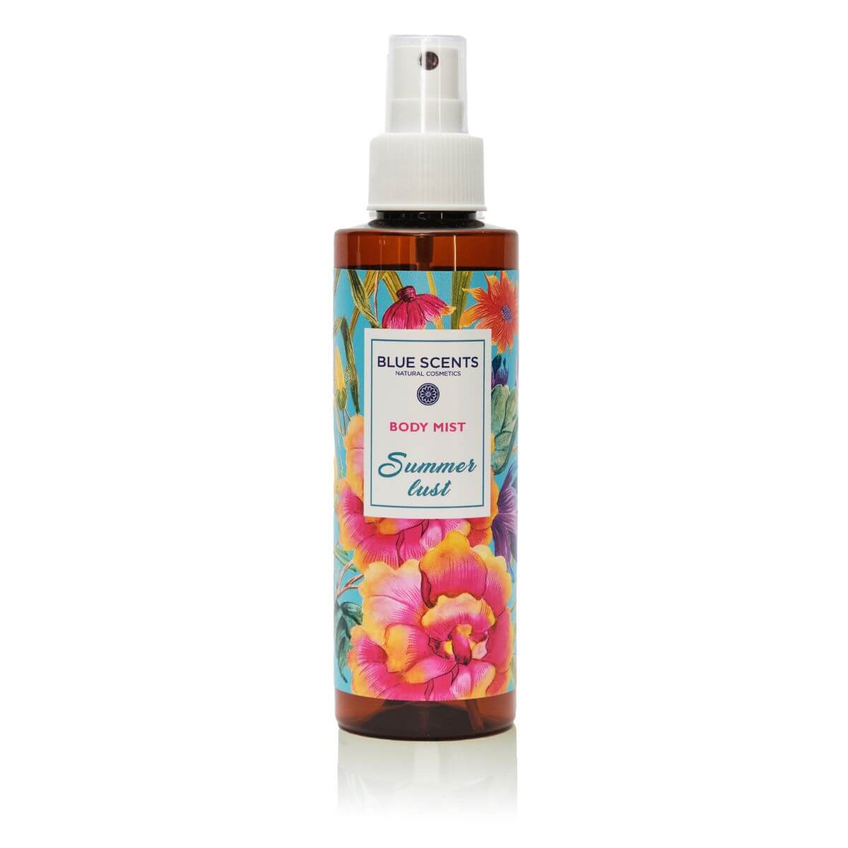 Blue Scents body mist Summer Lust 150ml με ένα άκρως σαγηνευτικό και θηλυκό άρωμα, που συνδυάζει τις ζεστές και αισθησιακές νότες για να προσφέρει μια αίσθηση αυτοπεποίθησης και καλοκαιρινής λάμψης στην επιδερμίδα σας.
