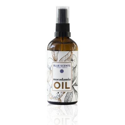 Blue Scents έλαιο macadamia 100ml πλούσιο σε θρεπτικά συστατικά για εντατική ενυδάτωση και φροντίδα σε πρόσωπο, σώμα και μαλλιά.