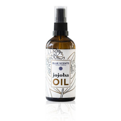 Blue Scents έλαιο jojoba 100ml για βαθιά ενυδάτωση και θρέψη προσώπου, σώματος και μαλλιών, ιδανικό για την εξισορρόπηση της λιπαρότητας της επιδερμίδας.