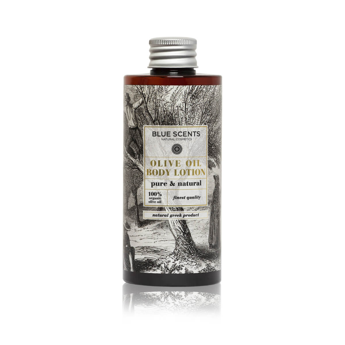 Blue Scents Γαλάκτωμα Σώματος Olive Oil 300ml, μια ενυδατική λοσιόν με ελληνικό ελαιόλαδο, η οποία προσφέρει καθημερινή φροντίδα και ενυδάτωση, αφήνοντας την επιδερμίδα απαλή και ελαστική με μια ανάλαφρη υφή.