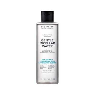 Απαλό νερό καθαρισμού και ντεμακιγιάζ Bee Factor Gentle Micellar Water για πρόσωπο και μάτια, κατάλληλο για ευαίσθητες επιδερμίδες, 200ml.
