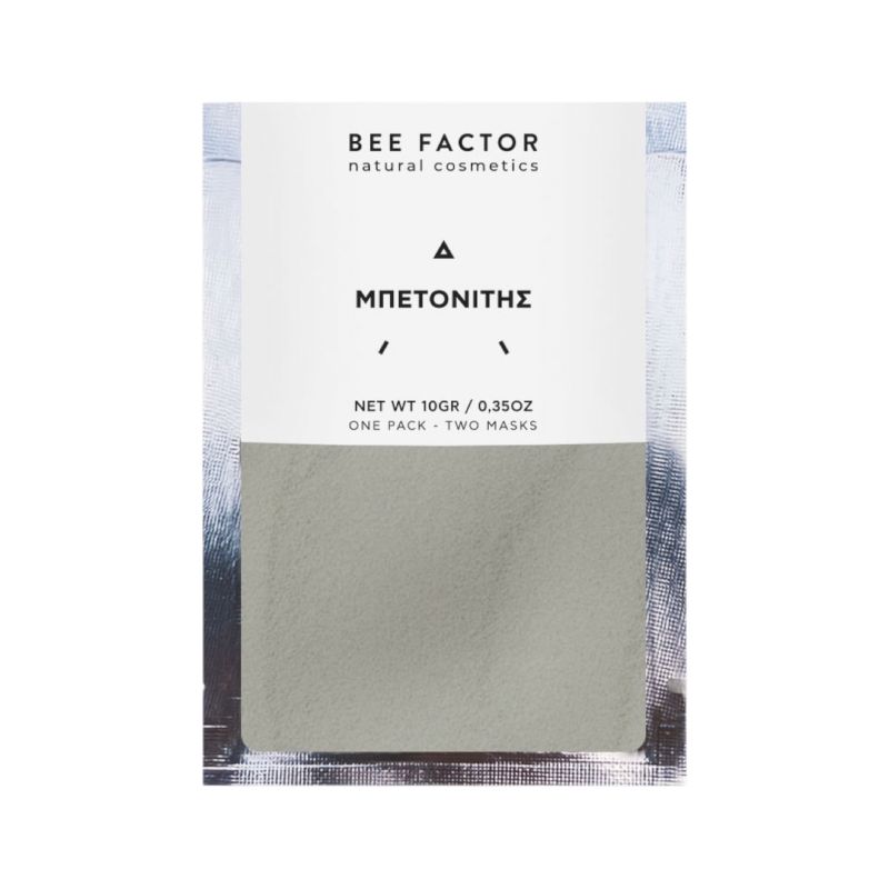 Φυσικός μπεντονίτης Bee Factor σε μορφή αργίλου για βαθύ καθαρισμό και αποτοξίνωση του προσώπου, 10gr.
