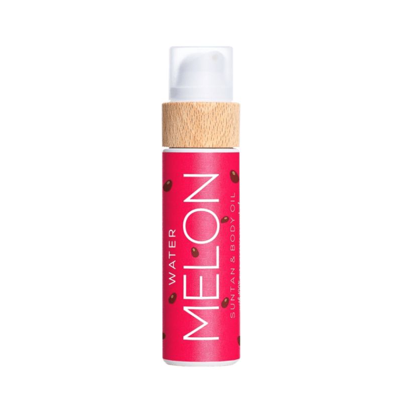 Φυσικό λάδι μαυρίσματος και σώματος Cocosolis Suntan & Body Oil Watermelon με άρωμα καρπούζι για γρήγορο μαύρισμα και ενυδάτωση, 100ml.