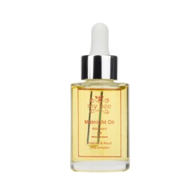 Φυσικό λάδι προσώπου νύχτας My Bee Propolis Mid-Night Oil με πρόπολη και φυτικά έλαια για βαθιά ενυδάτωση, επανόρθωση και αντιγήρανση, 30ml.